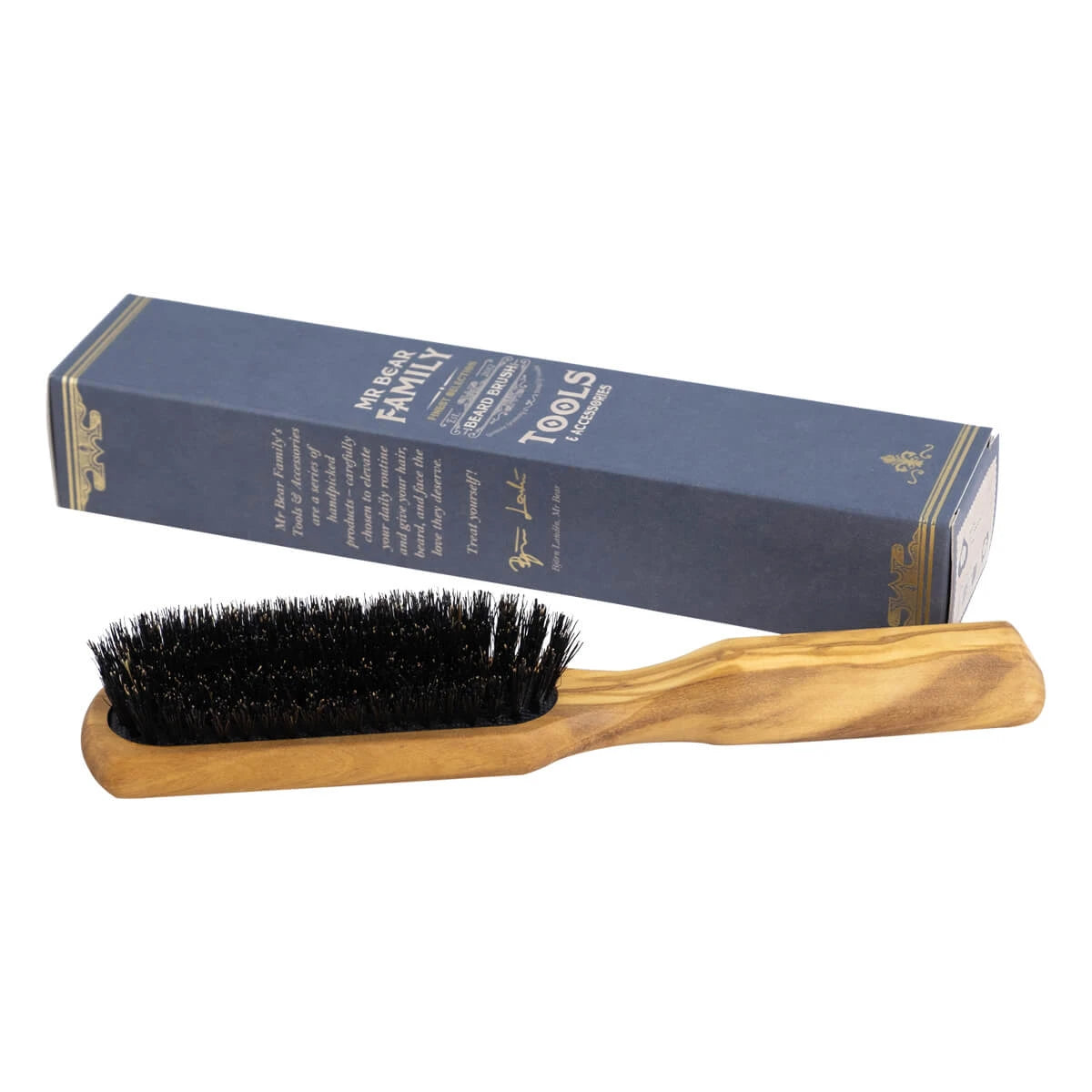 Beard brush, Olive wood