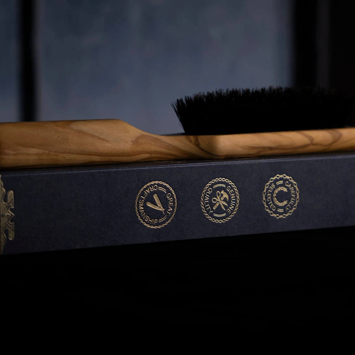 Beard brush, Olive wood