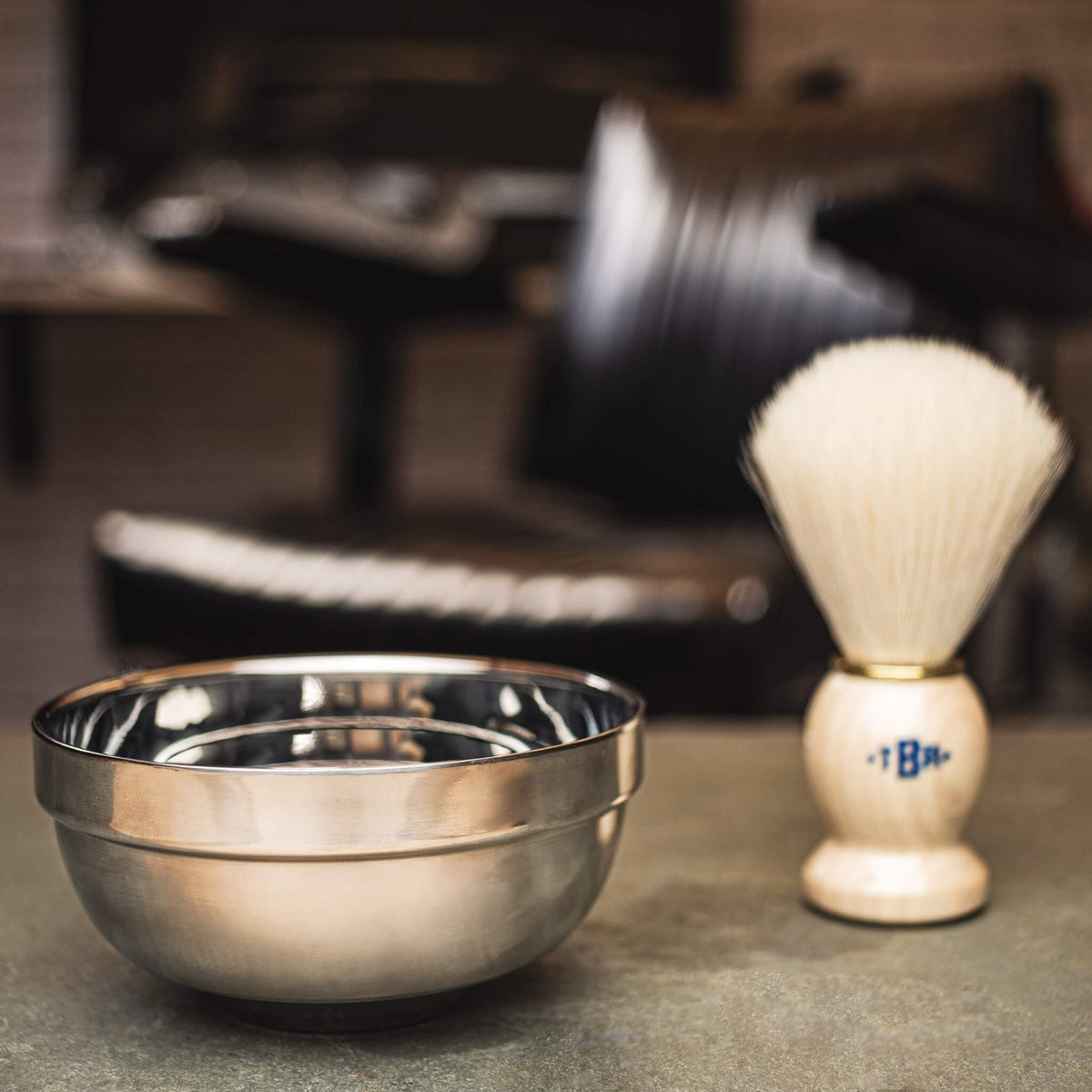Shaving bowl, Stainless steel