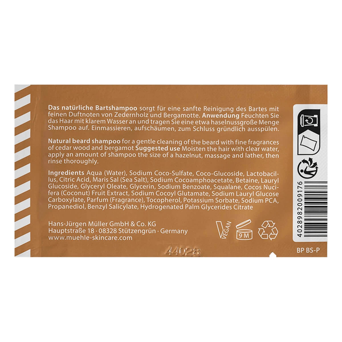 Beard Shampoo, Sample, 3 ml.
