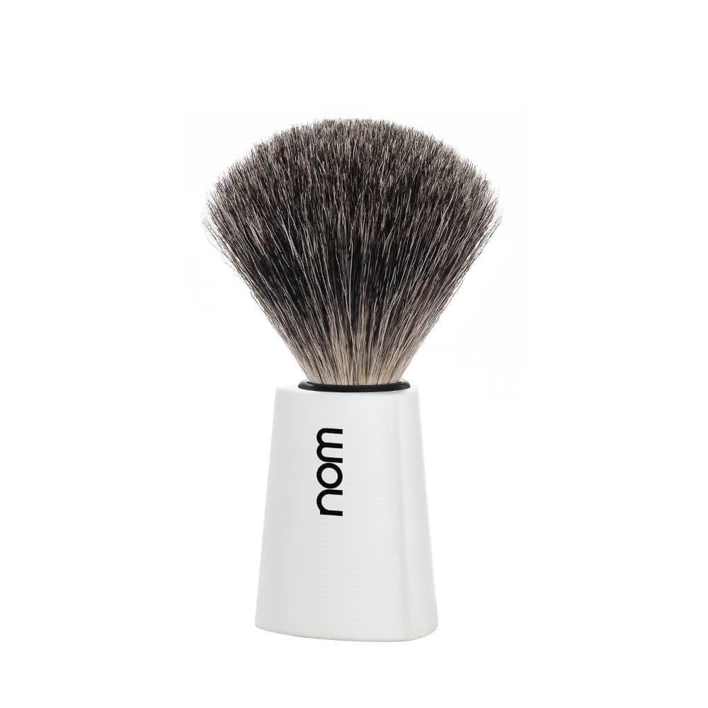 Shaving Brush, CARL, Pure Badger, White