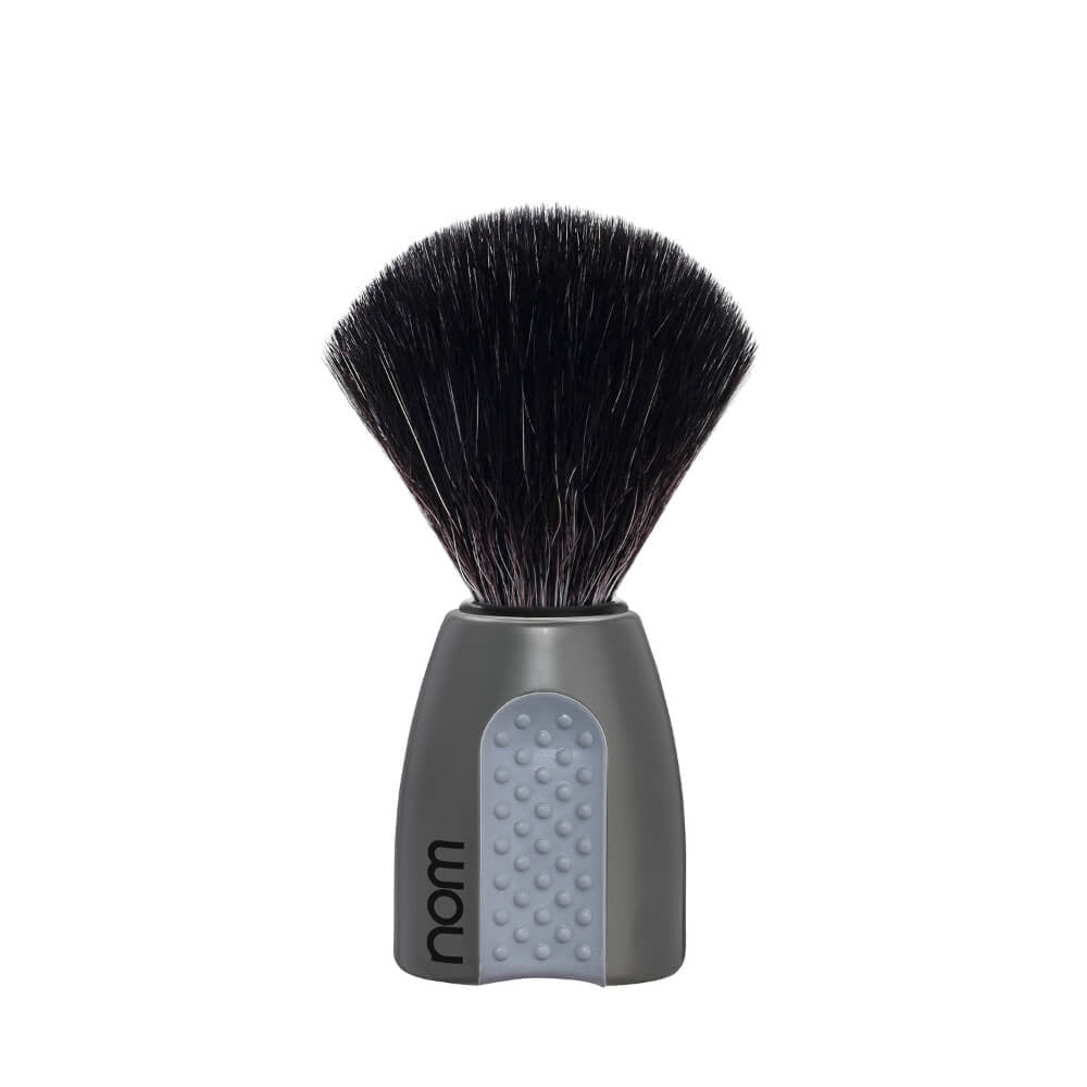 Shaving Brush, ERIK, Black Fibre, Grey