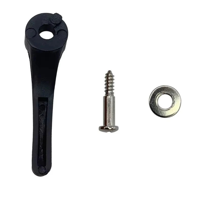 Clipper Blade Lever + Screw, Black plastic