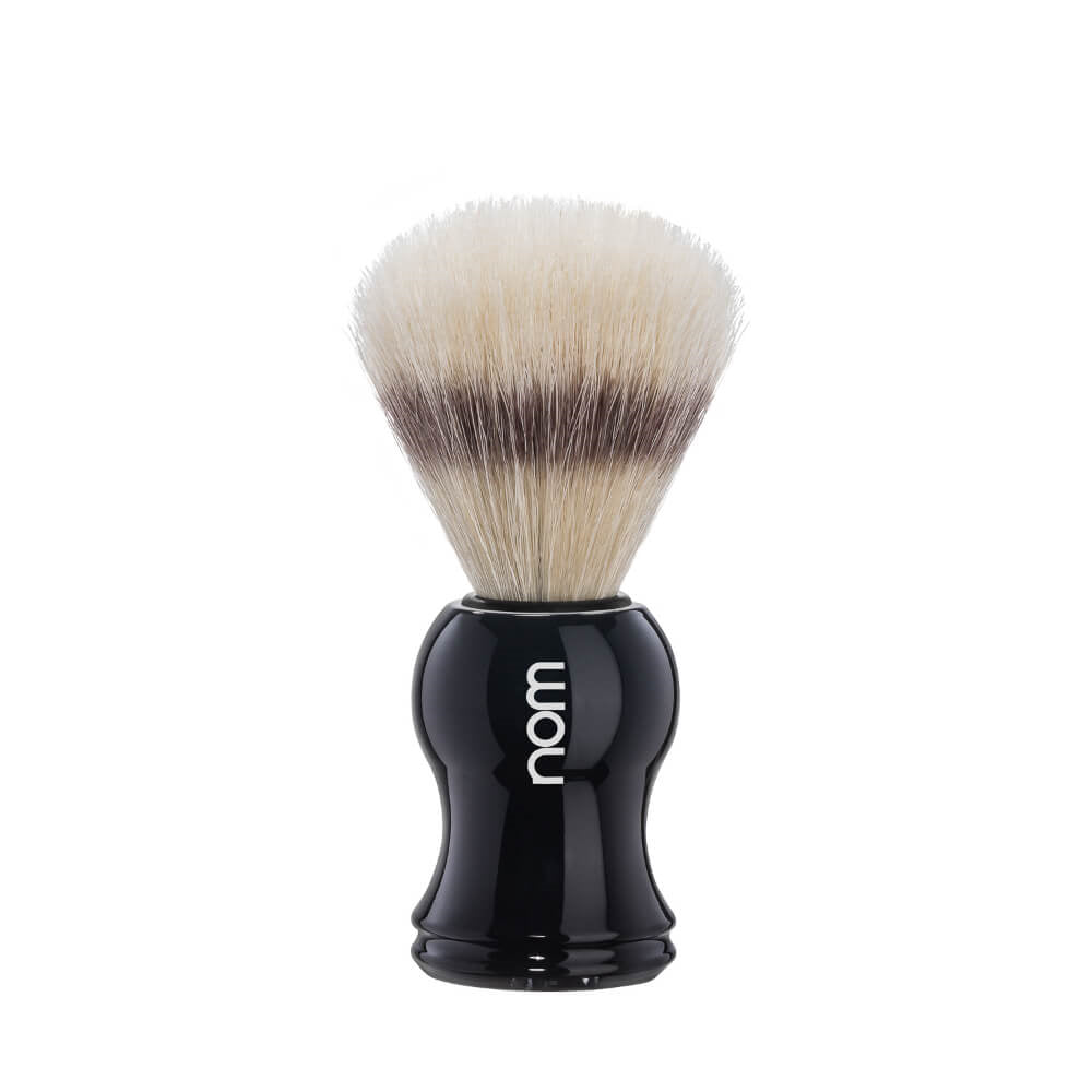 Shaving Brush, GUSTAV, Natural Bristle, Black