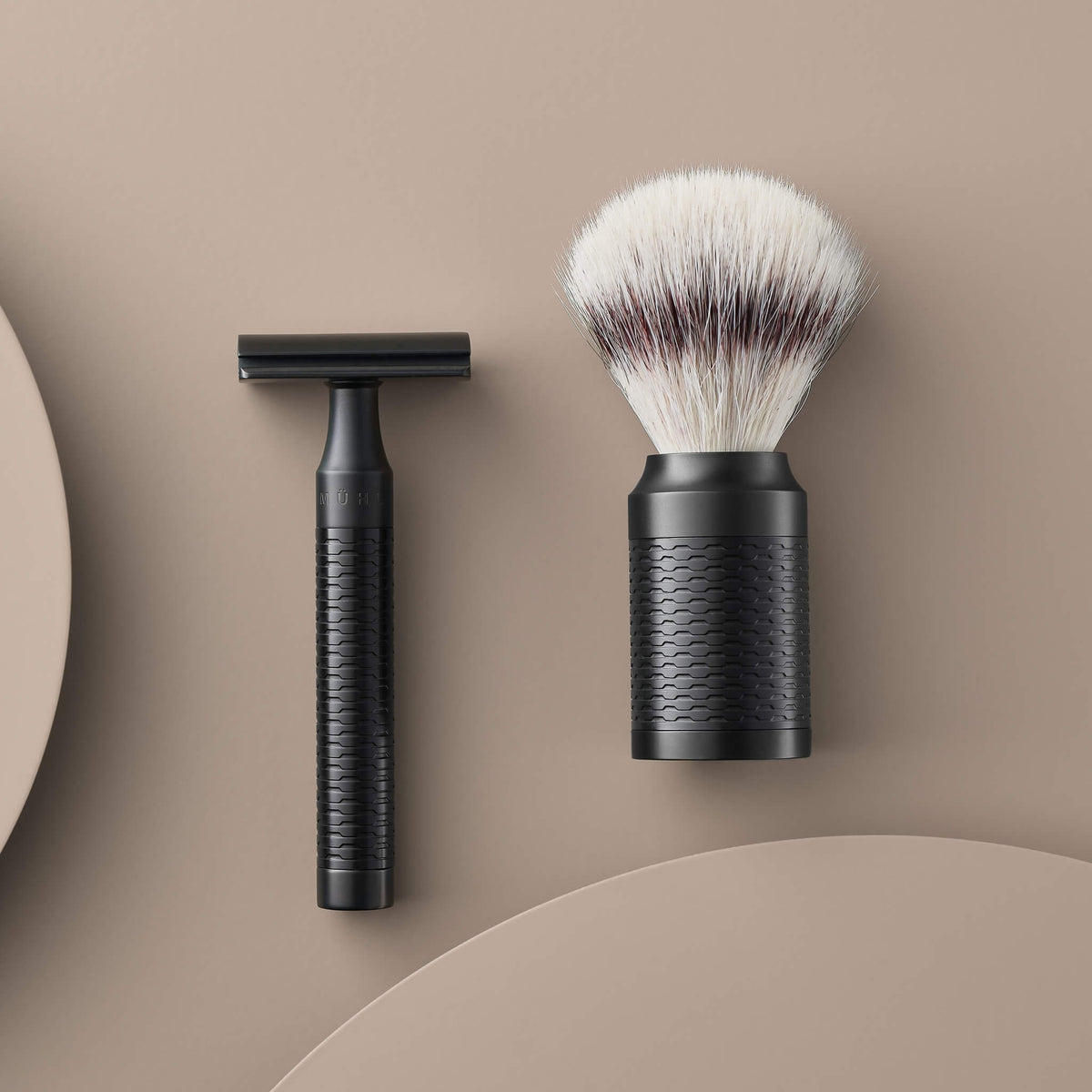 DE razor, Rocca, Black stainless steel
