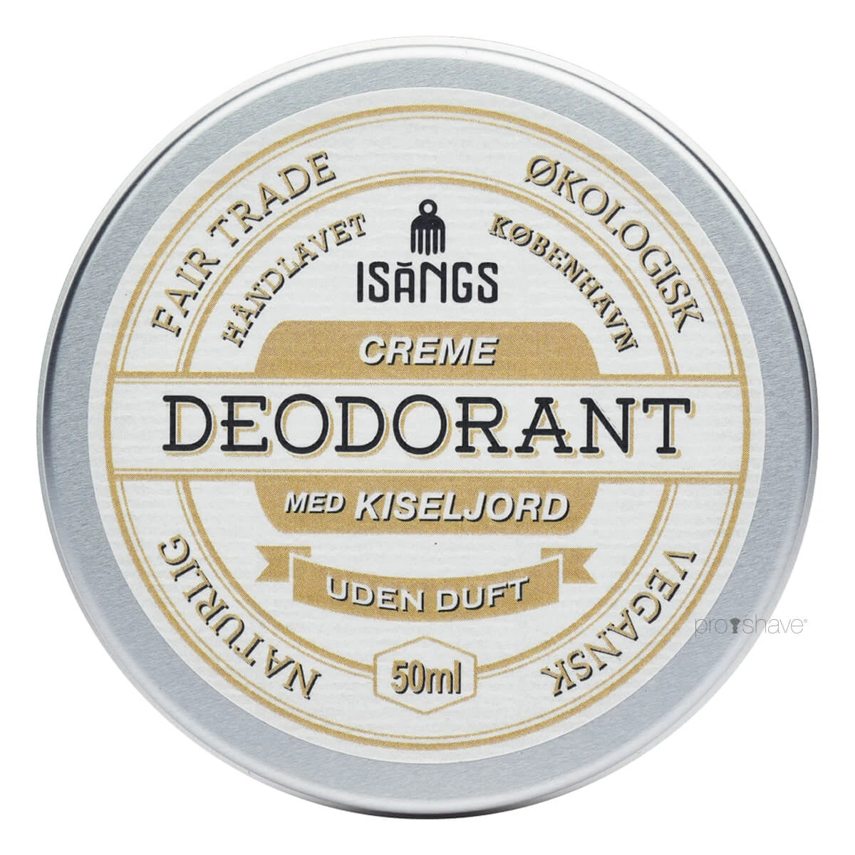 Cream Deodorant with Silica Soil, Unscented, 50 ml.