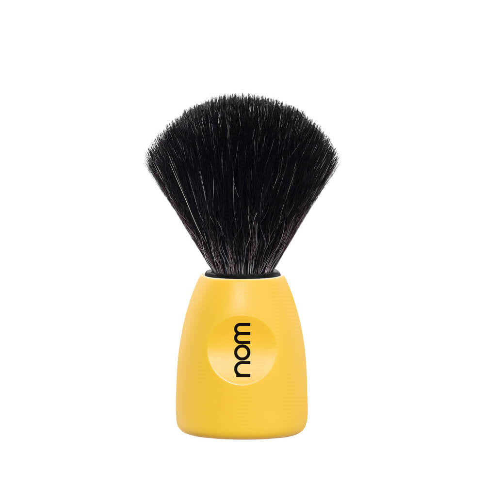 Shaving Brush, LASSE, Black Fibre, Lemon