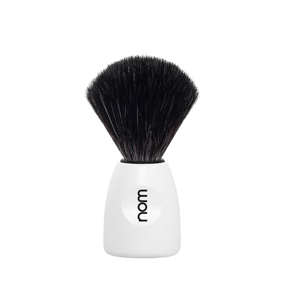 Shaving Brush, LASSE, Black Fibre, White