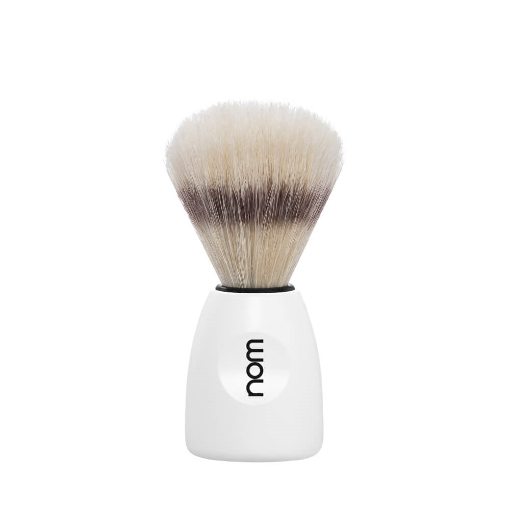 Shaving Brush, LASSE, Natural Bristle, White