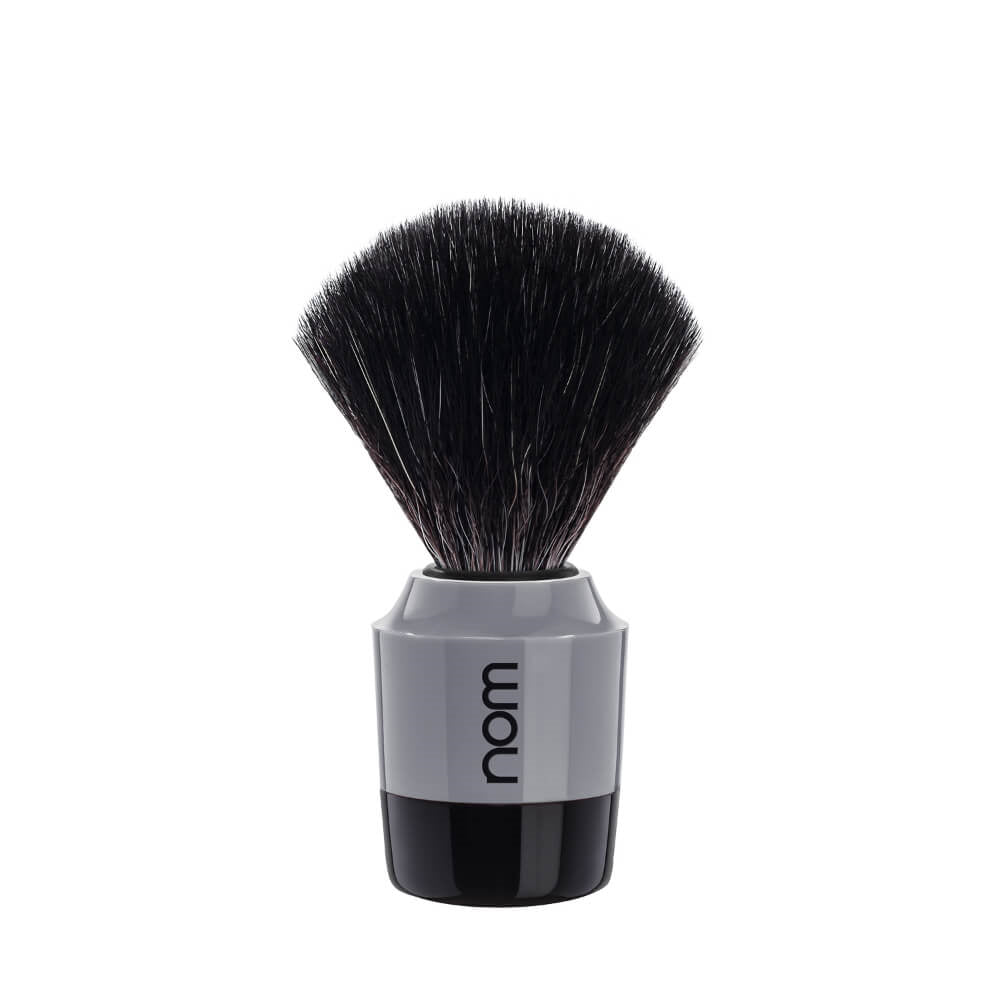Shaving Brush, MARTEN, Black Fibre, Grey