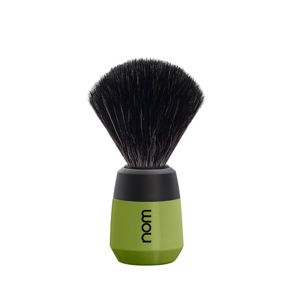 Shaving Brush, MAX, Black Fibre, Olive