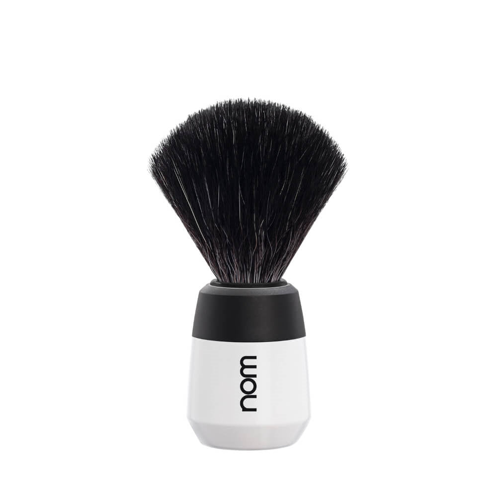Shaving Brush, MAX, Black Fibre, White