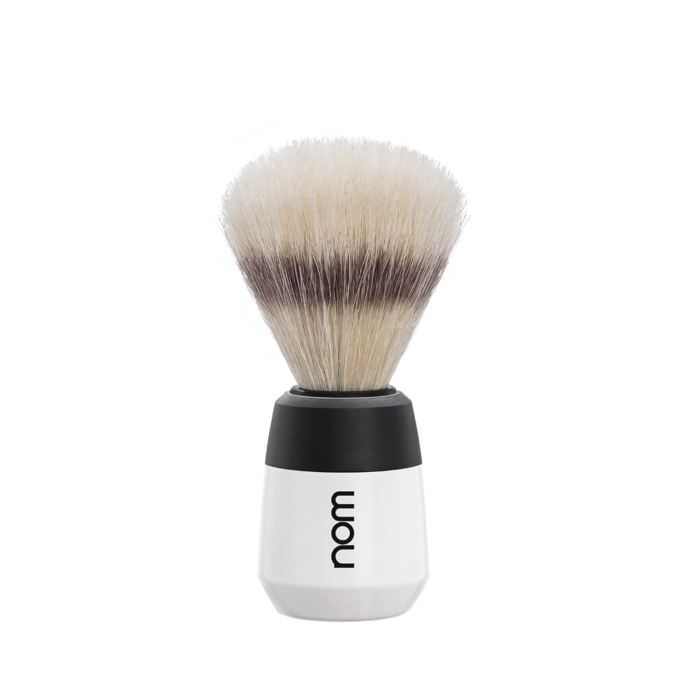 Shaving Brush, MAX, Natural Bristle, White