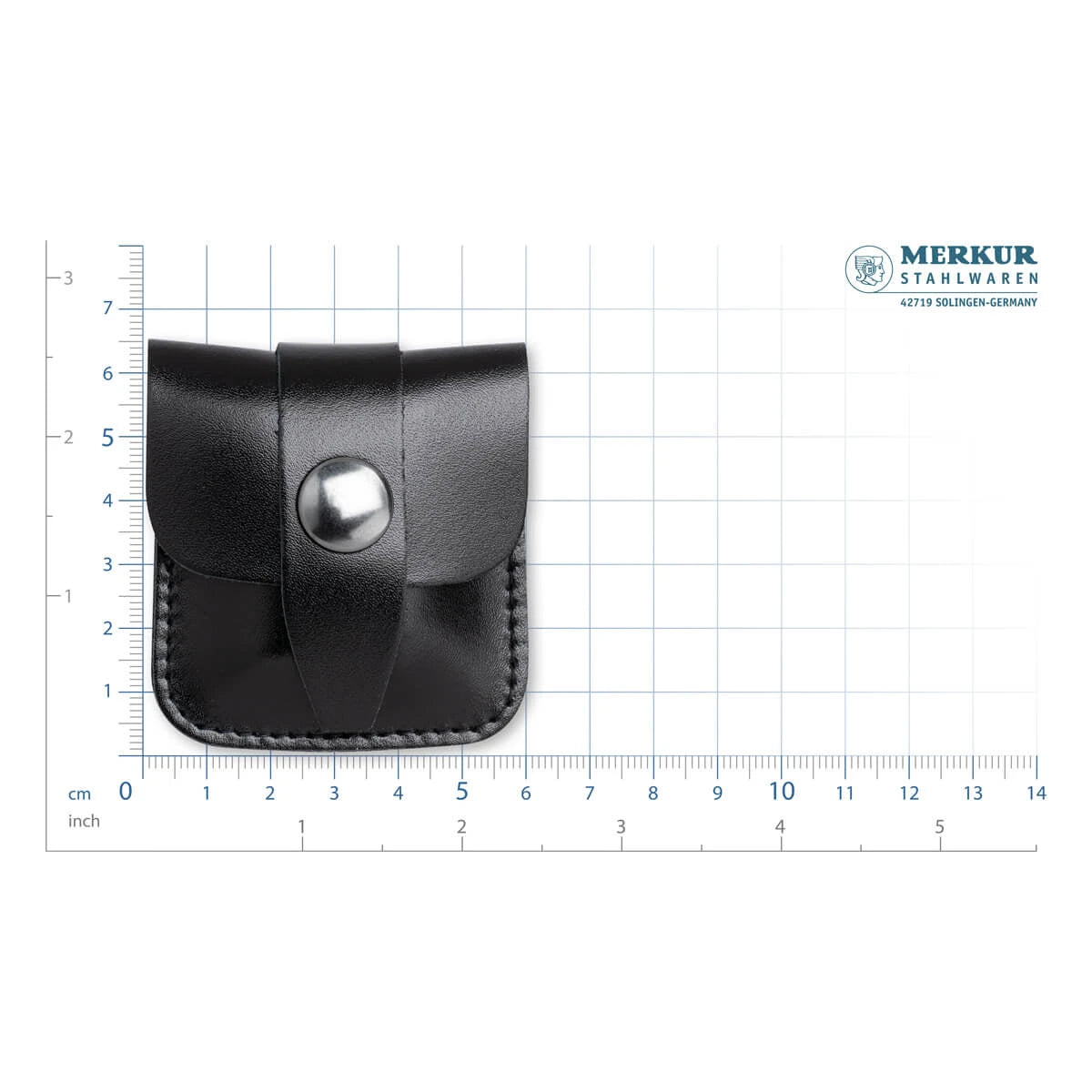 Travel scraper in leather case