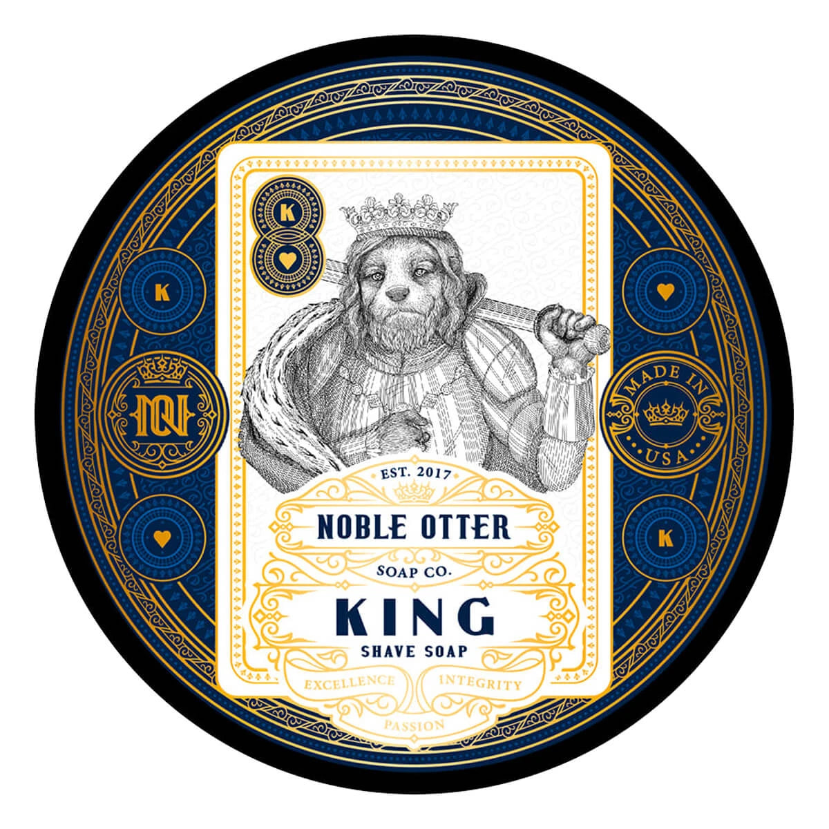 Shaving soap, King, 118 ml.