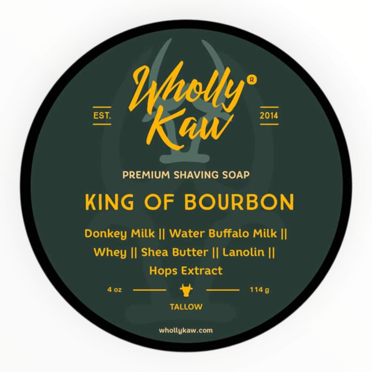 Shaving Soap, King of Bourbon, 114 g.
