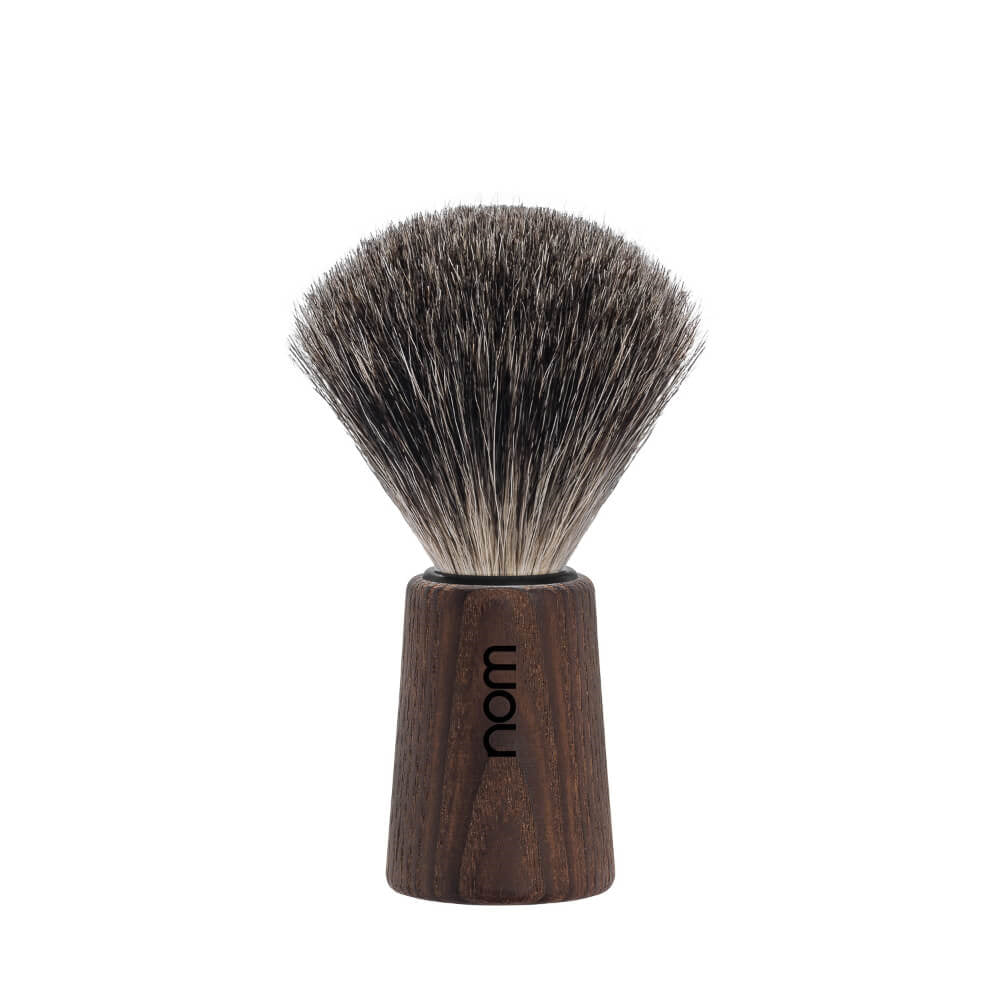 Shaving Brush, THEO, Pure Badger, Dark Ash