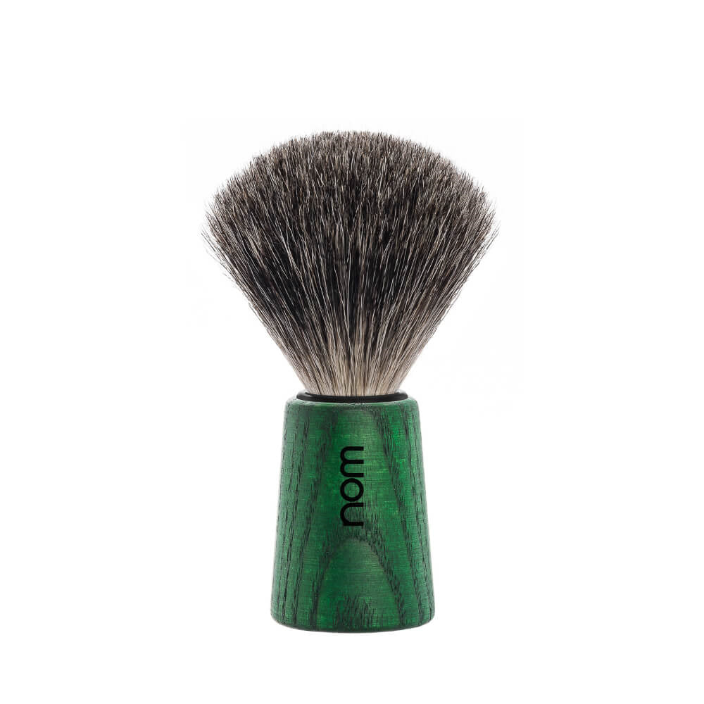 Shaving Brush, THEO, Pure Badger, Green Ash